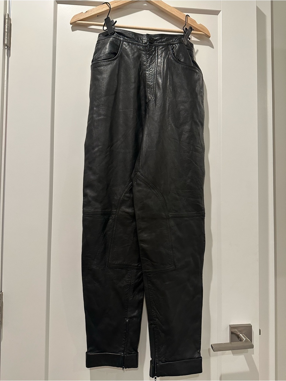 Dana Buchman Black Leather Women’s Pants